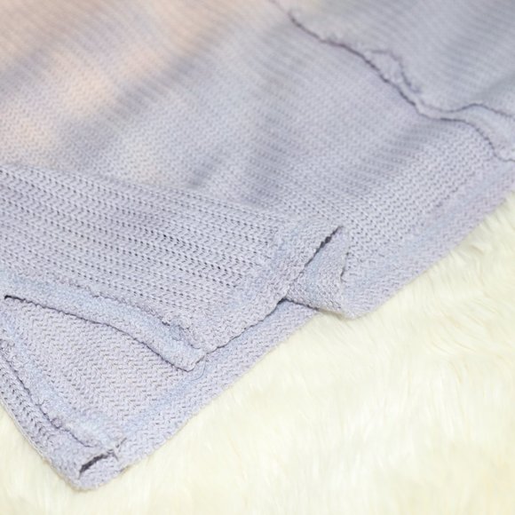 Free People We The Free Smokewash Print Hacci Moonstone Size L Pink & pu… - Picture 6 of 11